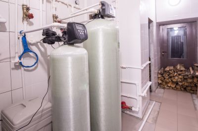 Softener System in a Utility Room